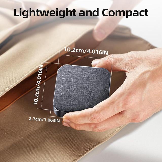 Alt view image 6 of 7 - Conference Speaker and Microphone, 4 AI Mics 360° Voice Pickup, Uplink Noise Reduction, 2 USB 2.0, 100W PD, HDMI(4K & 60Hz), USB C Docking Station Speakerphone for Mac iPad Nintendo Switch