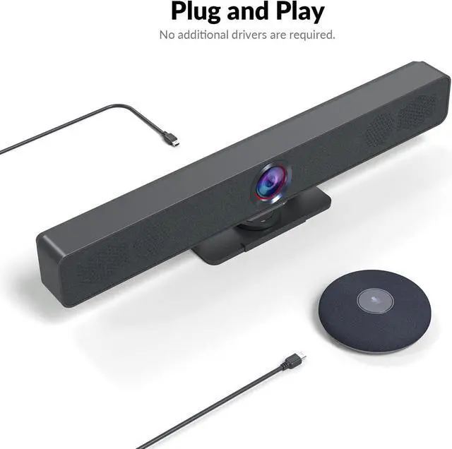 Alt view image 5 of 7 - Halo-COM-MIC 360° Omnidirectional Stereo Conference USB Microphone, AEC, AGC & Noise Suppression, Expansion Mic Up to 3 Times Voice Pickup, Add-on Microphone for APO-60-UC