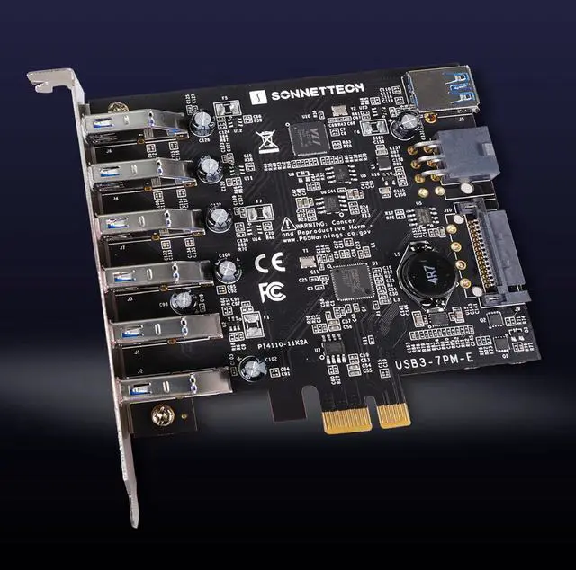 Alt view image 5 of 6 - Allegro 7-Port USB 3.2 Gen 1 Type A PCIe Card