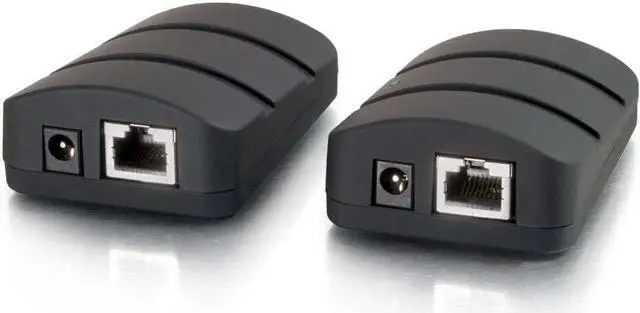 Alt view image 2 of 6 - C2G Legrand USB Extender Dongle, USB Dongle Kit Signal Extender, RJ45 to USB Receiver Signal Booster, Black, 1 Count, C2G 53880