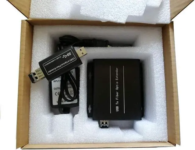Alt view image 7 of 7 - USB 3.0 Hub Fiber Optic Extender to Max 250 Meters with 10 Gbps SFP Module, USB 3.0 Splitter 1 to 4 Ports Over 2 Fibers, Supports 5 Gbps Super-Speed, Supports Kinect Devices & HD Camera etc