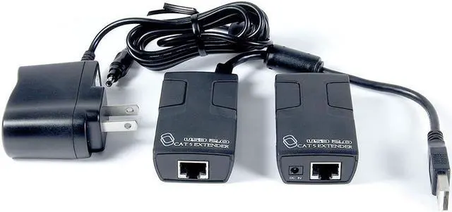 Alt view image 3 of 4 - Industrial USB Extender/USB Repeater, Extends 250 feet or 76 Meters Over CAT 5 Cables, Supports up to 480Mbps, Plug-and-Play, No Drivers Needed