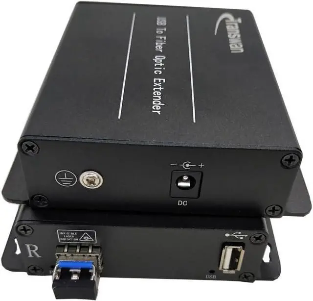 Alt view image 2 of 6 - USB 2.0 hub Over Fiber Extender to Max 5 Kilometers SMF Fiber or Max 500 Meters MMF Fiber, Compatible with USB 1.1, Supports Oscilloscope Devices etc