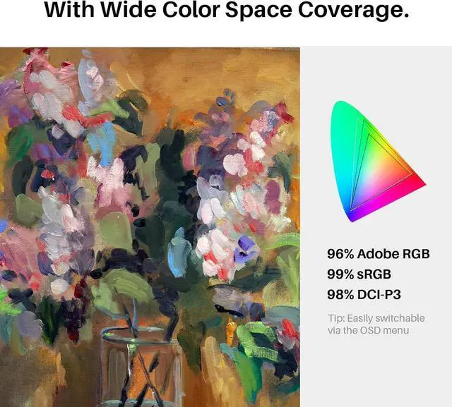 Alt view image 4 of 7 - KAMVAS Pro 19 4K UHD Drawing Tablet with Touch Screen, 96% Adobe RGB Drawing Monitor with 1.07 Billion Colors, PenTech 4.0 Stylus PW600, 16384 Pen Pressure, Slim Pen, Keydial Mini, 18.4inch