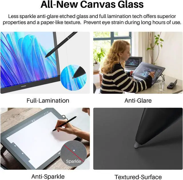 Alt view image 7 of 7 - KAMVAS Pro 19 4K UHD Drawing Tablet with Touch Screen, 96% Adobe RGB Drawing Monitor with 1.07 Billion Colors, PenTech 4.0 Stylus PW600, 16384 Pen Pressure, Slim Pen, Keydial Mini, 18.4inch