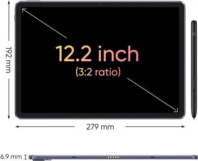Alt view image 2 of 7 - Magic Drawing Pad 12.2 Inch Standalone Drawing Tablet No Computer Needed with 16384 Pressure Levels X3 Pro Battery-Free Pencil Paper-Like Screen 8GB + 256GB Portable for Digital Drawing Artists