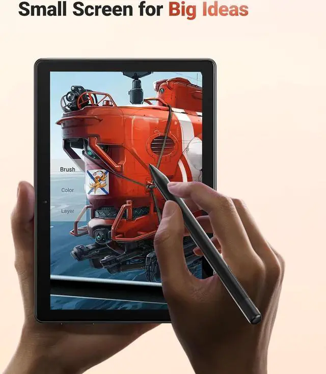 Alt view image 2 of 7 - Standalone Drawing Tablet with Screen,8 inch Screen, No Computer Needed,Stylus Pen,More Bonus,Drawing Apps Tutorials Pre-Installed,Best Gift for Beginner,Digital Artist,Designer