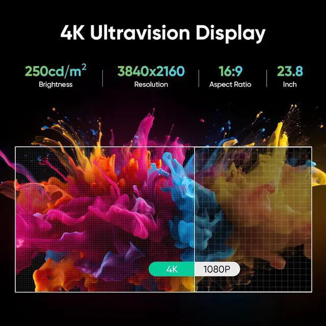 Alt view image 2 of 7 - Artist Pro 24 Gen2 4K Ultra HD Drawing Tablet with Screen, Dual 16384 Pen Pressure Stylus, Wireless Keydial, 99% Adobe RGB, E<1 Graphic Tablet with Full Laminated AG Pen Display 23.8"
