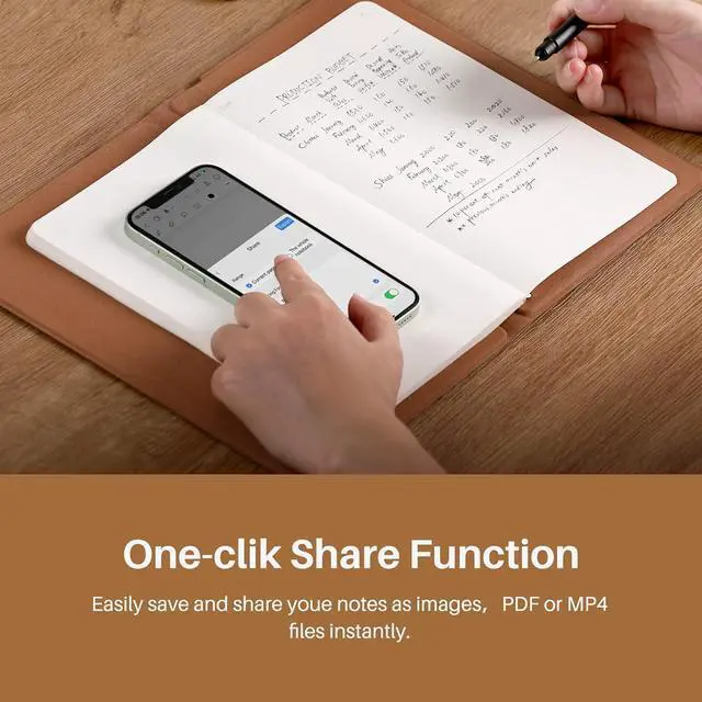 Alt view image 4 of 7 - Note 2-in-1 Digital Notebook Drawing Tablet With Battery-free Pen, Bluetooth Wireless Paper Tablet Electronic Writing Pad for Note-taking, Digital Art & Meeting, Refillable A5 Notepad, 9.5x7inch