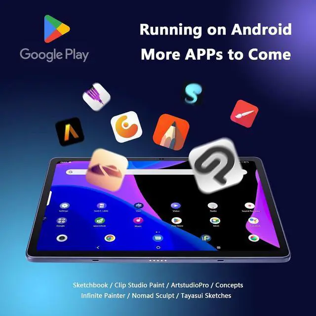 Alt view image 7 of 7 - Drawing Tablet,12inch Magic Drawing Tablet No Computer Needed,2K(2160*1440)Resolution,16384 Pressure Levels Stylus,13H Battery Life,8G+256G,for Beginner Digital Graphic Artist Artists,Designers