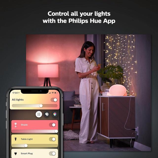 Alt view image 5 of 7 - Hue Smart Plug - Turns Any Light Into a Smart Light - Control with Hue App - Compatible with Alexa, Google Assistant, and Apple HomeKit