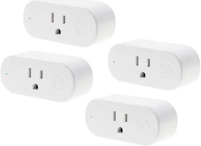 Main image of WiFi & Bluetooth Operated Smart Plug with Power Measurement | Home Automation | iOS Android App | Alexa and Google Home Compatible | Monitor Appliances | Remote Control (4 Pack)
