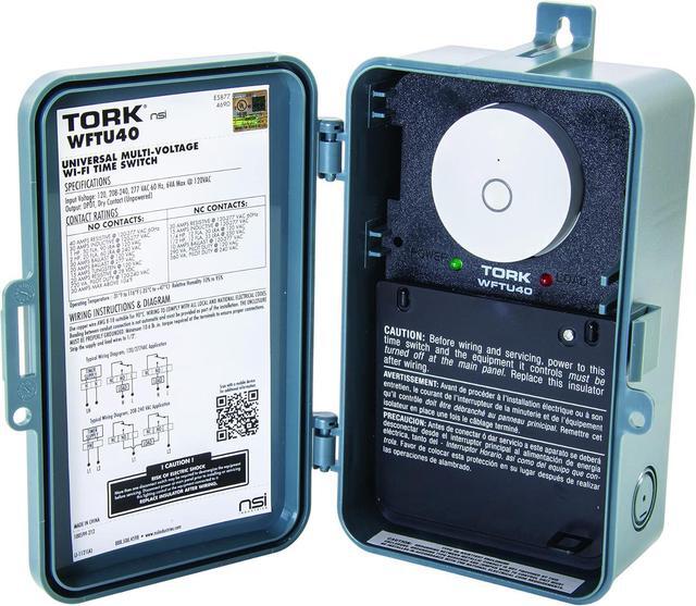 Main image of WFTU40 a Brand Industries Indoor/Outdoor Smart 7-Day, Multi-Voltage Time Switch with Wi-Fi App Integration, 40 Amp, Gray