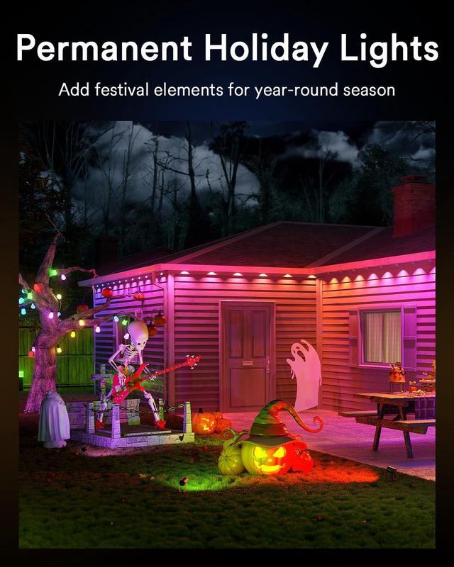 Alt view image 6 of 7 - Smart Outlet with Type C & USB Charger Ports & Permanent Outdoor Lights Pro