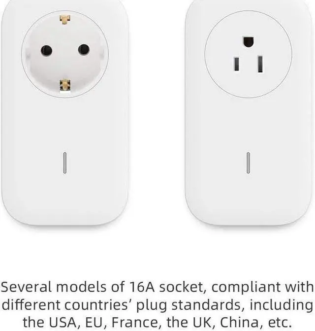 Alt view image 7 of 7 - Smart Plug Wifi Remote Control Outlet Alexa & IFTTT, Energy monitoring and Timer function, No HUB required, Delayed Switch Supports external temperature probe (SP1 WiFi & SIM)