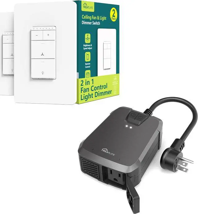 Main image of Smart Ceiling Fan Control + Smart Outdoor Dimmer Plug Bundles