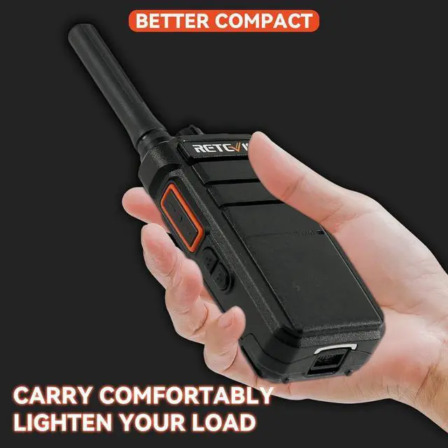 Alt view image 6 of 7 - RB26 2 Way Radio Long Range, 3 Watts 30 Channels GMRS Two-Way Radio, 2000mAh Battery, Repeater Capable, Full Kit with Earpiece Kit, Business Radio for School Retail Hospitality(10 Pack)