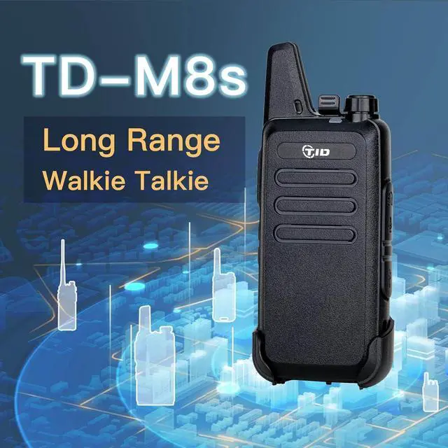 Alt view image 3 of 7 - TD-M8s 2 Way Radio Walkie Talkies Rechargeable VOX License-Free Two Way Radio with Earpiece Walkie Talkies for Adults School Church Restaurant Business Office (10 Pack)