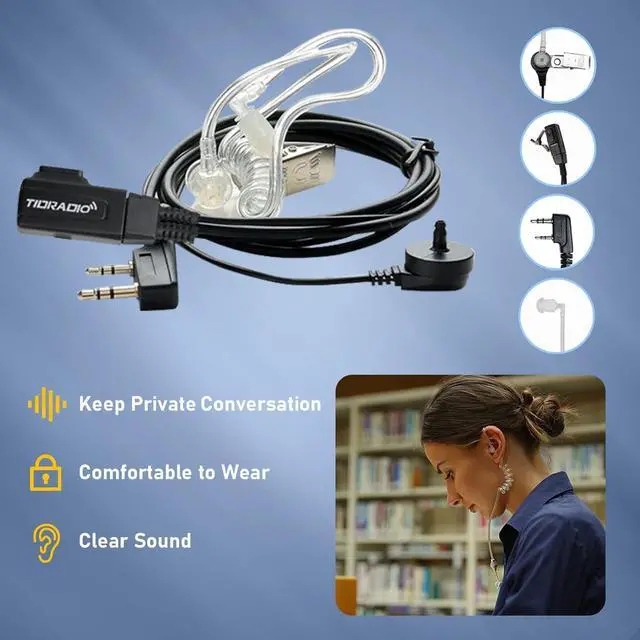 Alt view image 4 of 7 - TD-M8s 2 Way Radio Walkie Talkies Rechargeable VOX License-Free Two Way Radio with Earpiece Walkie Talkies for Adults School Church Restaurant Business Office (10 Pack)