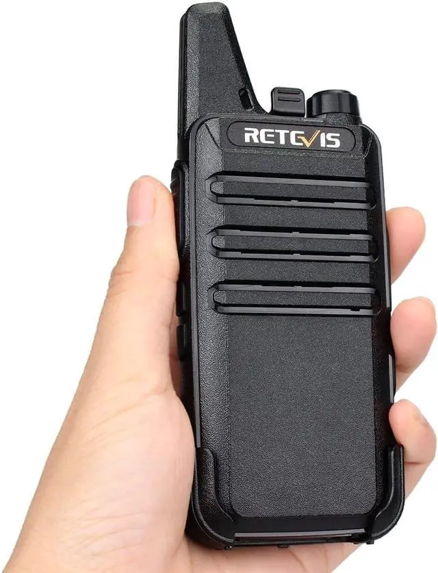 Alt view image 4 of 7 - RT22 2 Way Radios Walkie Talkies,Rechargeable Long Range Two Way Radio, USB C VOX Small Emergency 2 Pin Earpiece Headset,for School Retail Church Restaurant (Packed in Pairs with 5 Boxes)