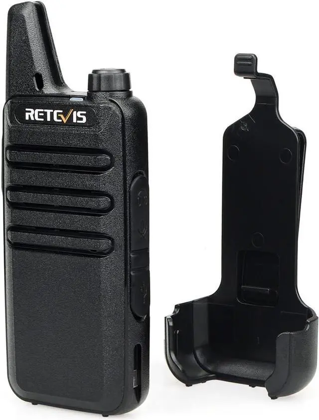 Alt view image 5 of 7 - RT22 2 Way Radios Walkie Talkies,Rechargeable Long Range Two Way Radio, USB C VOX Small Emergency 2 Pin Earpiece Headset,for School Retail Church Restaurant (Packed in Pairs with 5 Boxes)