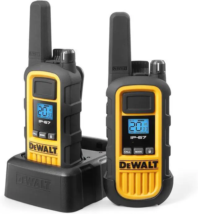 Alt view image 2 of 7 - DXFRS800 2 Watt Heavy Duty Walkie Talkies - Waterproof, Shock Resistant, Long Range & Rechargeable Two-Way Radio with VOX