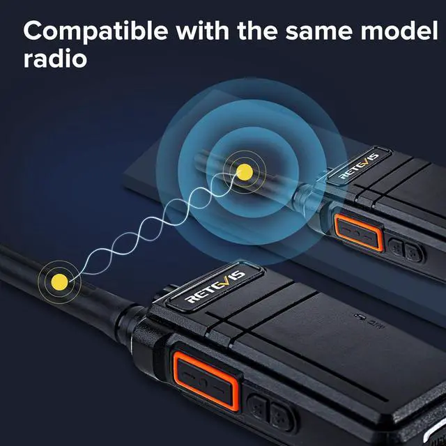Alt view image 5 of 7 - RB37 Bluetooth Walkie Talkies,Two Way Radio with Earpiece, VOX, 2000mAh, USB-C, with 6 Way Multi Unit Charger, Wireless Walkie Talkie for Security Hospital Retail (6 Pack)