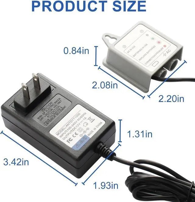 Alt view image 2 of 7 - AC Power Cord Adapter Kit 169031 for Moen MotionSense Kitchen Faucets, Kitchen Faucet Charger Power Replacement Kit