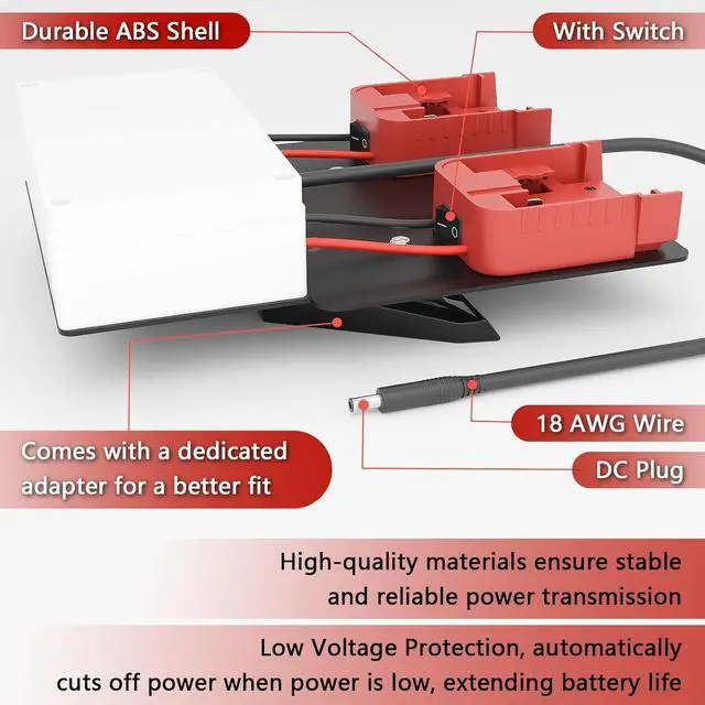 Alt view image 3 of 6 - Starlink Mini Battery Adapter for Milwaukee Battery, Starlink Mini Battery Pack, Small and Portable Starlink Mini Mounting Kit, Starlink Mini Power Adapter, with Starlink Mini Mount Adapter