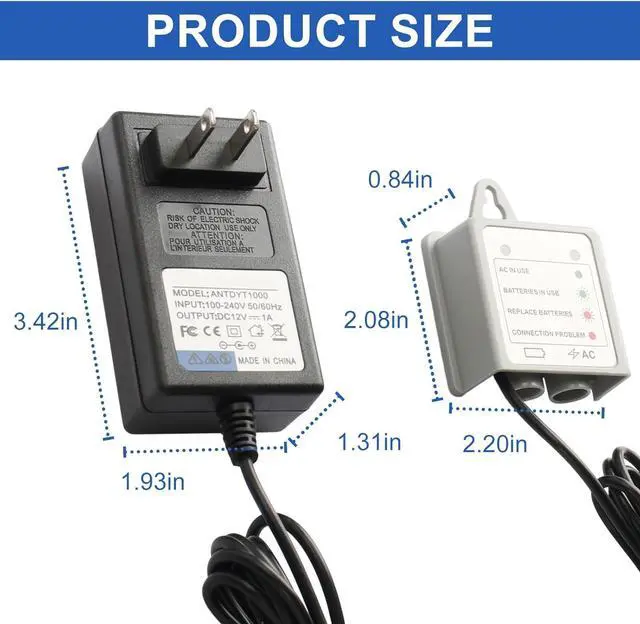 Alt view image 2 of 7 - 169031 AC Power Cord Adapter Kit Fits for Moen MotionSense Kitchen Faucet Parts, Kitchen Faucet Charger Power Supply Kit for MotionSense Wave and U by Moen Kitchen Faucets