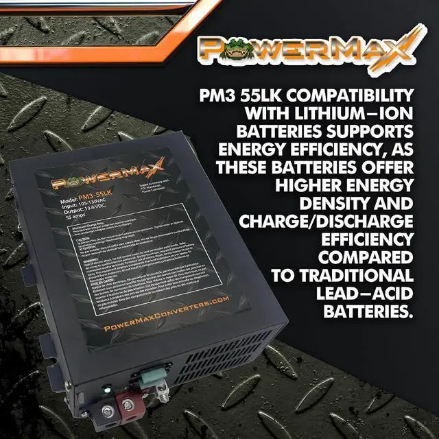 Alt view image 3 of 7 - PM3-55 RV Power Converter | High-Performance 110 Volt to 12 Volt DC Power Supply Charger w/ 55 Amp Capacity | Ideal for Efficient & Reliable Power Management in Recreational Vehicles