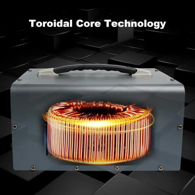 Alt view image 6 of 7 - 110V to 220V Voltage Converter Transformer 4000W Step Up/Down 110/120-220/240V with US and Universal Outlet,Resettable Circuit Breaker