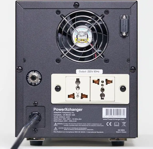 Alt view image 4 of 6 - 220 Volt/50Hz AC Power Source - Step-Up Voltage & Frequency Converters (2000VA/1800W) UX-2K