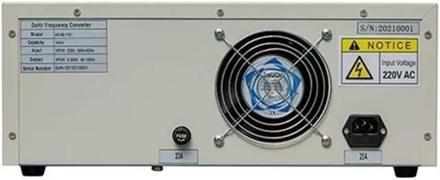 Alt view image 4 of 4 - Single Phase 120V 60Hz to 240V 50Hz Converter, 1kVA 110V to 230V 1 Phase Static Frequency Converter (Output Frequency: 50Hz/60Hz)