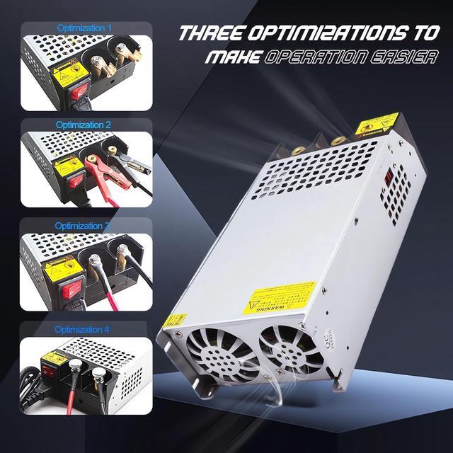 Alt view image 4 of 7 - DIY SMPS 110V 230V AC to DC 12V 125AV 1500W Power Supply Adapter,Converter Power Supply,DC 12V Voltage Transformer for Motor Pump CCTV 3D Printer Air Compressor Led (12V-125A-1500W, 12V)