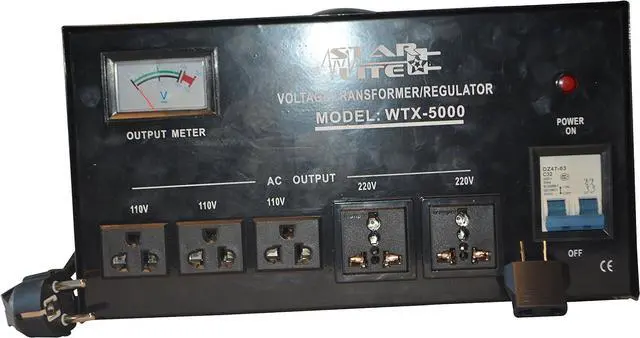 Alt view image 2 of 7 - 5000 Watt Step Up/Down Voltage Converter Transformer WTX-5000, 5 Year Warranty, Fuse Protection and Automatic Voltage Regulator - Two Way Transformer - 110 to 220 V or 220 to 110 V