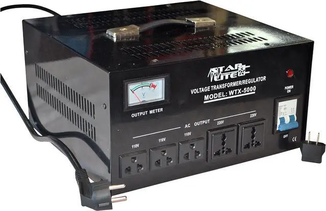 Alt view image 6 of 7 - 5000 Watt Step Up/Down Voltage Converter Transformer WTX-5000, 5 Year Warranty, Fuse Protection and Automatic Voltage Regulator - Two Way Transformer - 110 to 220 V or 220 to 110 V