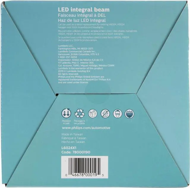 Alt view image 7 of 7 - automotive lighting H6024LED LED Integral Beam, Universal Plug and Play LED Replacement for H6024 (7-inch round) Sealed Beam Applications, 1 Pack