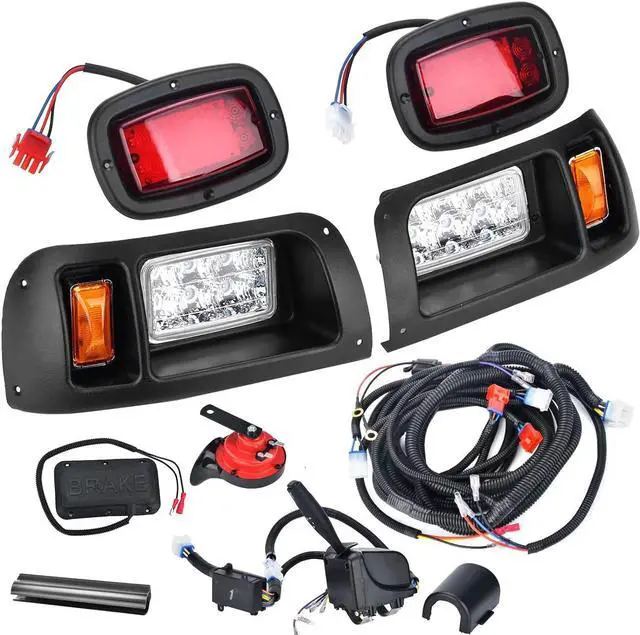Main image of LED Headlight Tail Light Kit Compatible with Club Car DS Golf Carts 1993-UP 12V Street Legal Light Kit with Turn Signal Wire Harness Compatible with Club Car DS for Gas and Electric