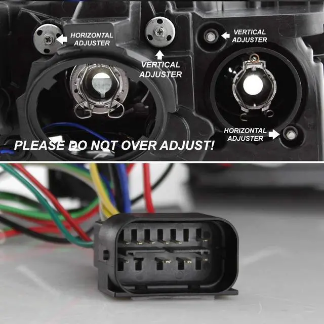 Alt view image 7 of 7 - For BMW F30 3-Series 4 Doors Sedan Chrome Clear Factory Halogen Type Dual U-Halo Ring LED Projector Headlights