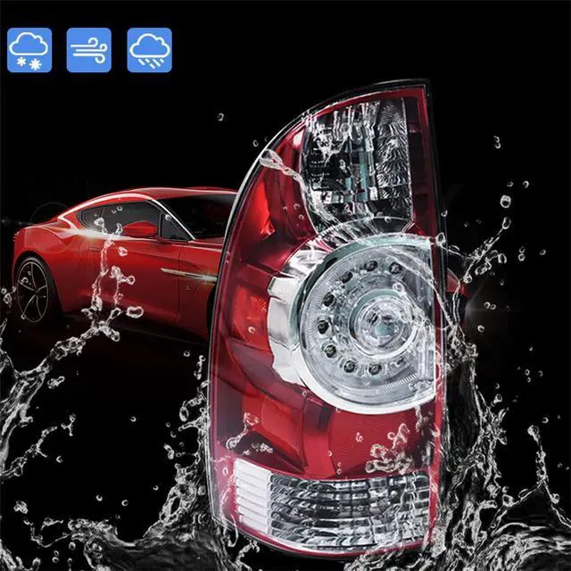 Alt view image 6 of 6 - Tail Light Replacement Parts Brake Lamp Replacement for 2005-2015 Toyota Tacoma 8156004150 Left and Right Side Taillights Car Accessories