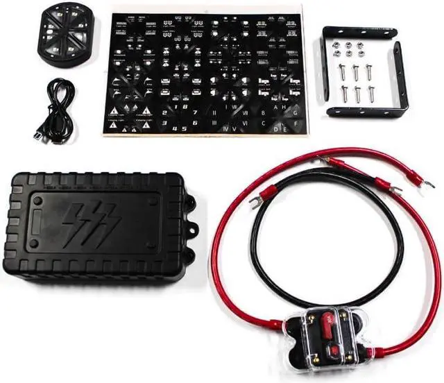 Alt view image 4 of 5 - Automotive Wireless 8 Circuit Wiring Harness for LED Lights, Lightbars, and Accessories