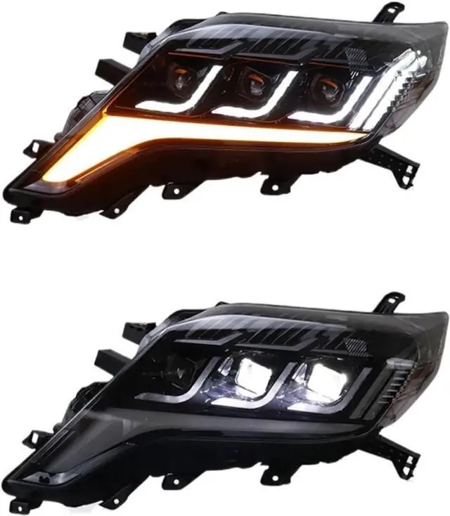 Main image of Car Lights Compatible with Prado 2014-2017 LED Auto Headlight Assembly Upgrade Projector 3 Lens Dynamic Signal Lamp