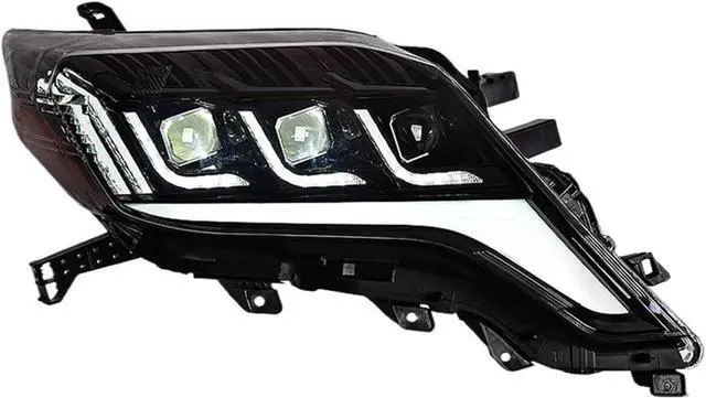 Alt view image 7 of 7 - Car Lights Compatible with Prado 2014-2017 LED Auto Headlight Assembly Upgrade Projector 3 Lens Dynamic Signal Lamp
