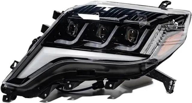 Alt view image 4 of 7 - Car Lights Compatible with Prado 2014-2017 LED Auto Headlight Assembly Upgrade Projector 3 Lens Dynamic Signal Lamp