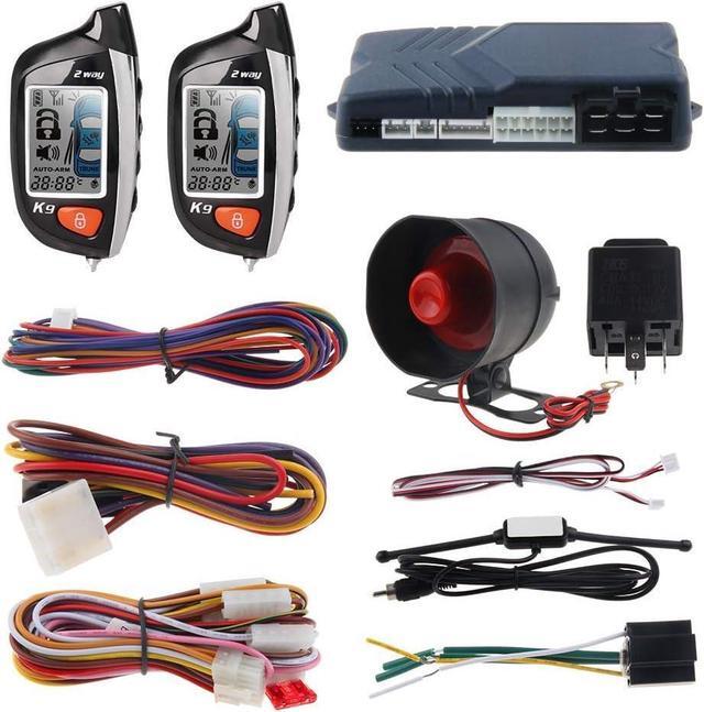 Main image of EC200-K9 2 Way Car Alarm System with LCD Pager Display Remote Engine Start Turbo Timer Mode Shock Alarm DC12V Long Remote Range