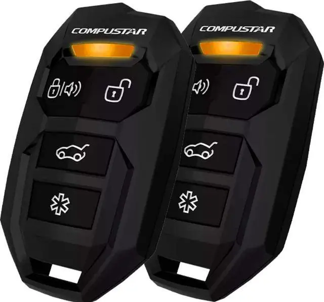 Alt view image 2 of 7 - CS905-AS All-in-One 4 Button 1 Way Alarm & Remote Start System 1500' Range
