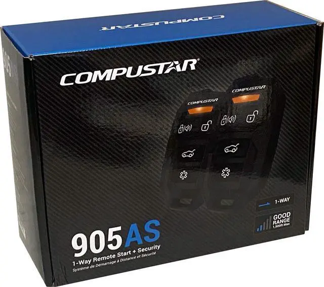 Alt view image 4 of 7 - CS905-AS All-in-One 4 Button 1 Way Alarm & Remote Start System 1500' Range