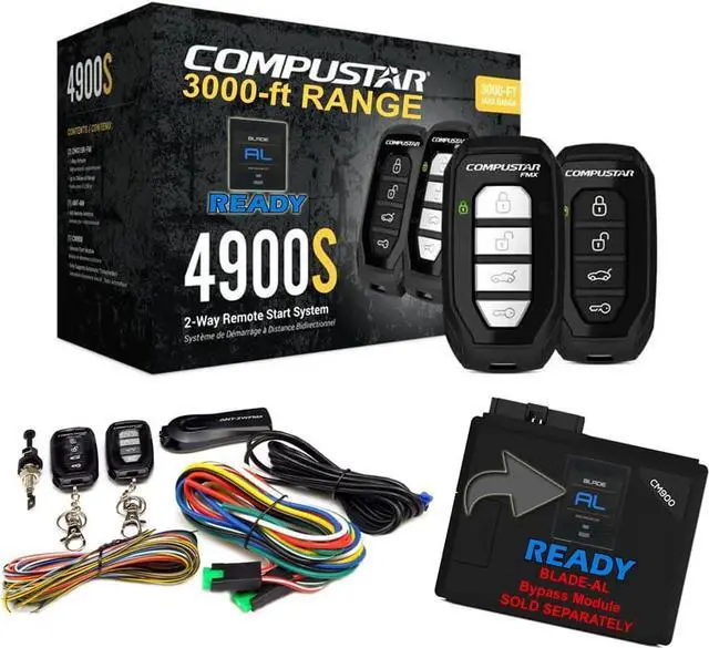 Main image of CS4900-S (4900S) 2-Way Remote Start and Keyless Entry System with 3000-ft Range