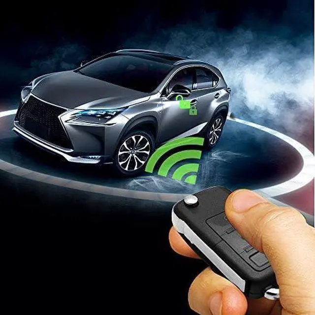 Alt view image 3 of 7 - Car Remote Central Locking Kit 4 Doors Keyless Entry System + Anti-theft Alarm Immobiliser System with Shock Sensor Universal Fits for All Ca